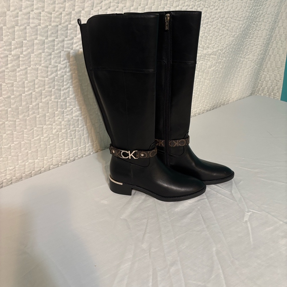 Calvin Klein Black Over the Knee Boots